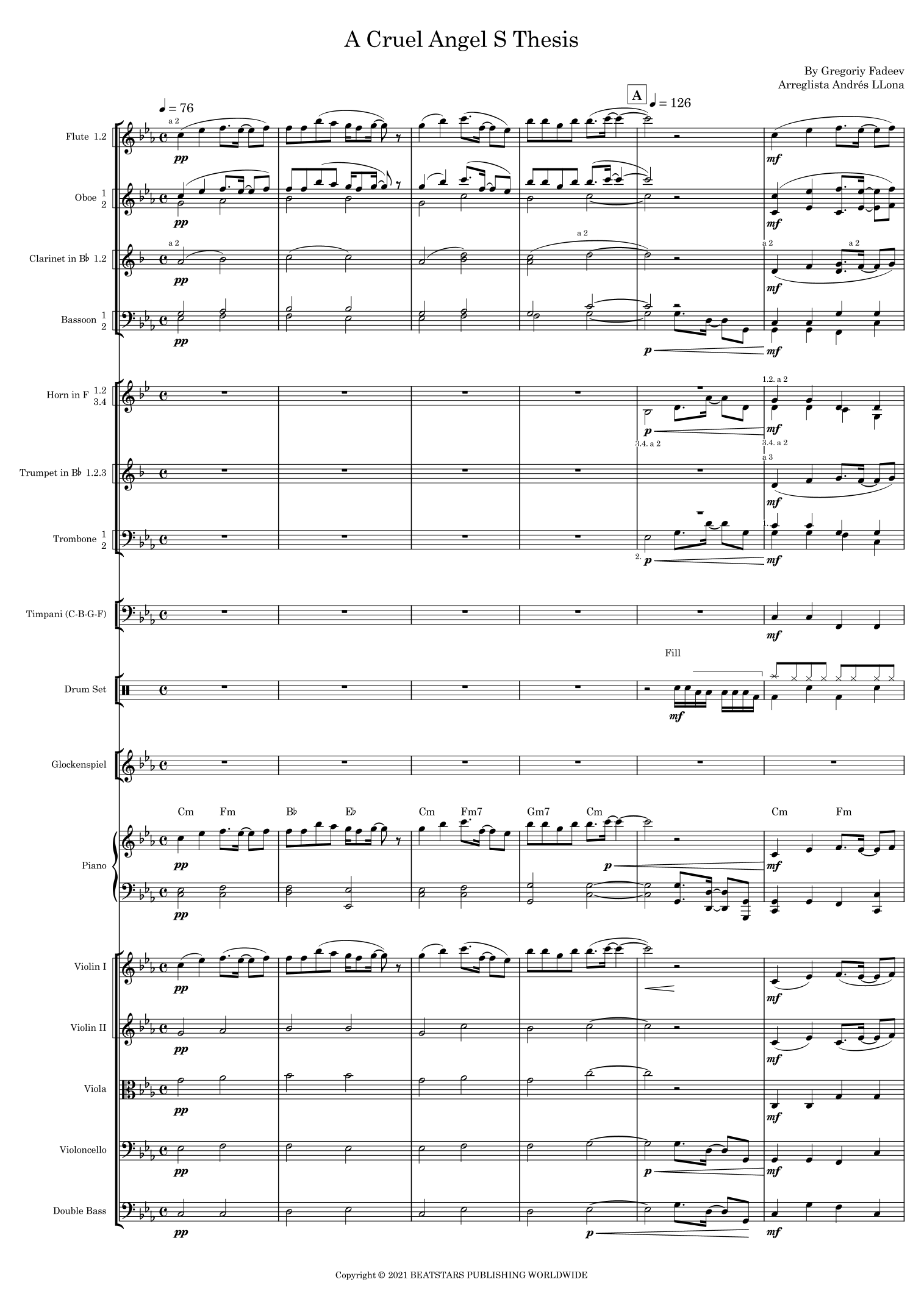 A Cruel Angel S Thesis 8 Bit (arr. Andrés LLona) by Bass Estrada Full Orchestra (残酷天使的行动纲领 8位元版,Andrés LLona改编,Bass Estrada管弦乐编曲) - 预览