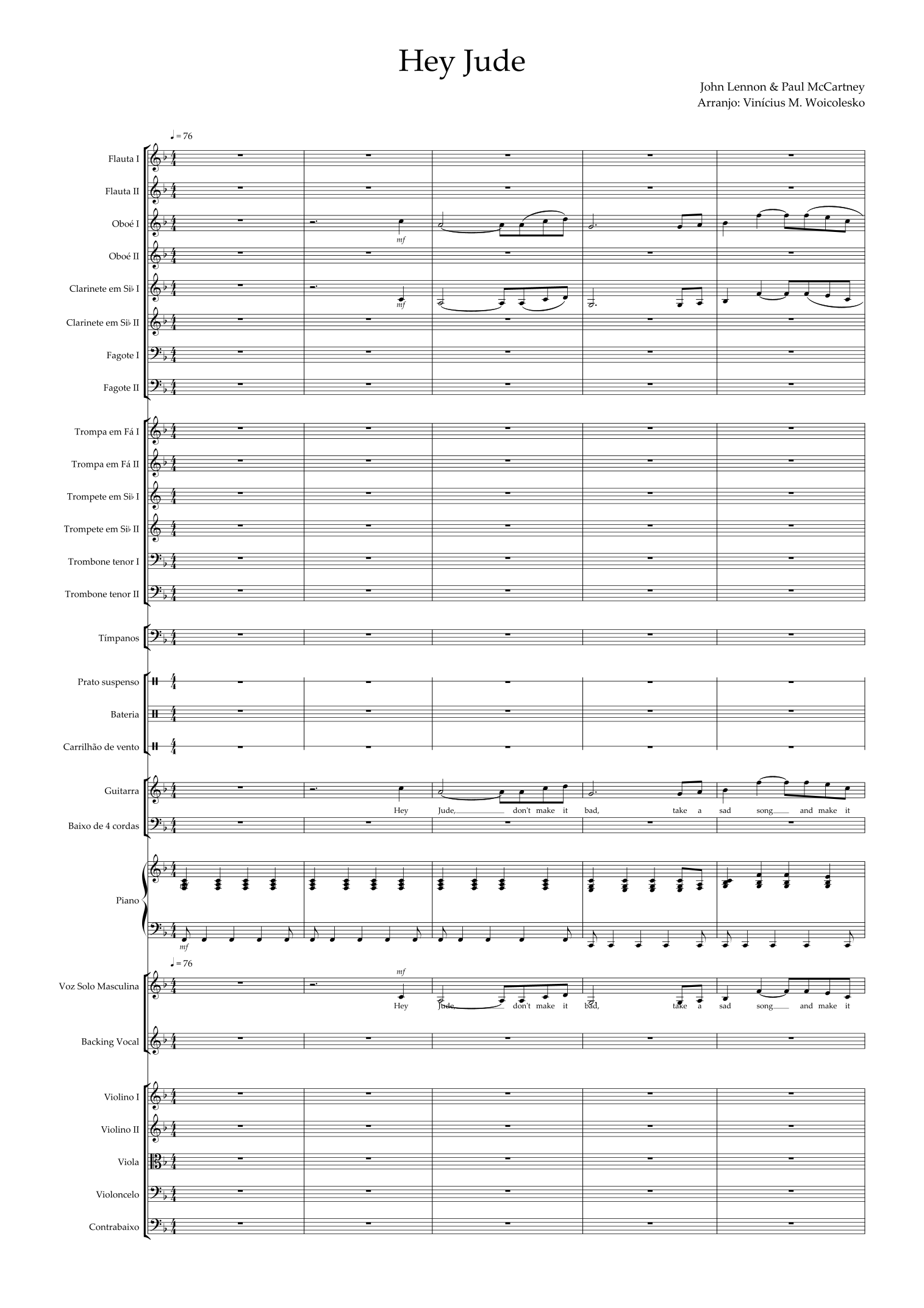 Hey Jude (arr. Vinícius M. Woicolesko) by The Beatles Full Orchestra