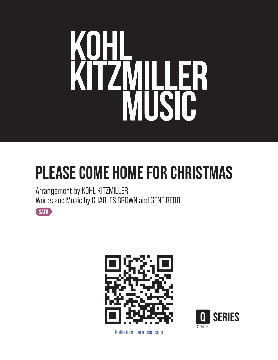 Interactive Digital Sheet Music preview of 'Please Come Home For Christmas (arr. Kohl Kitzmiller)' by Willie Nelson, SATB Choir page 1