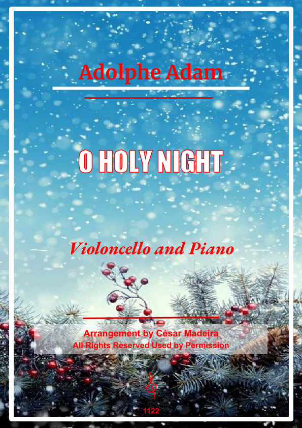 O Holy Night - Cello and Piano (Full Score) Sheet Music | Adolphe