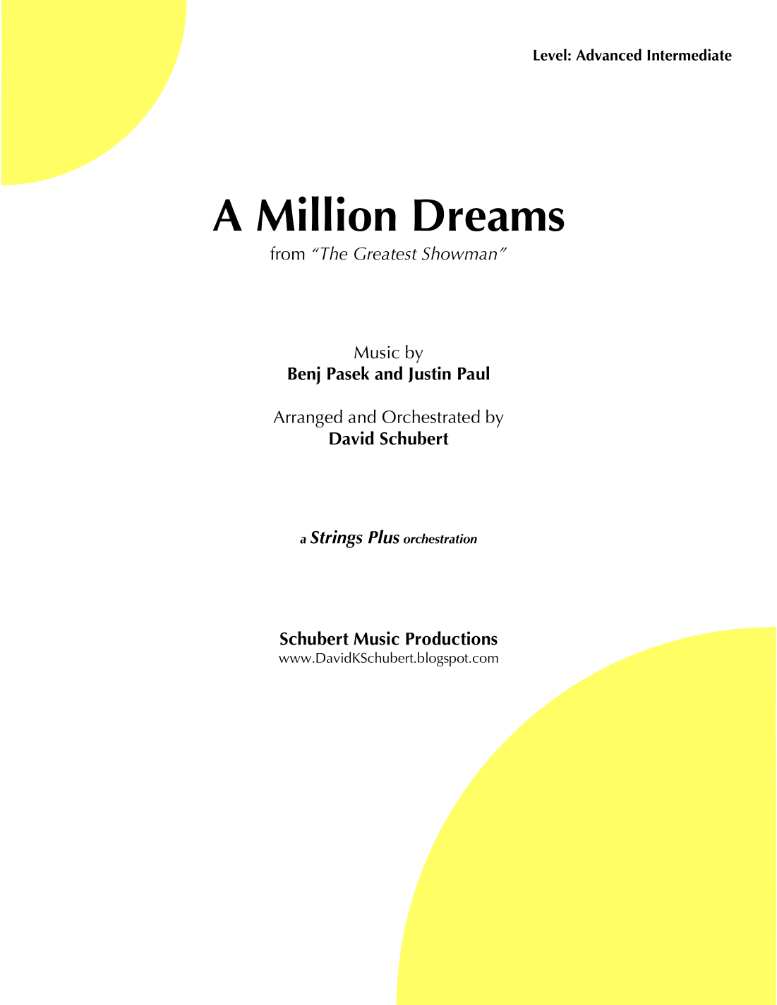 A Million Dreams (arr. David Schubert) by Pink String Orchestra - 预览