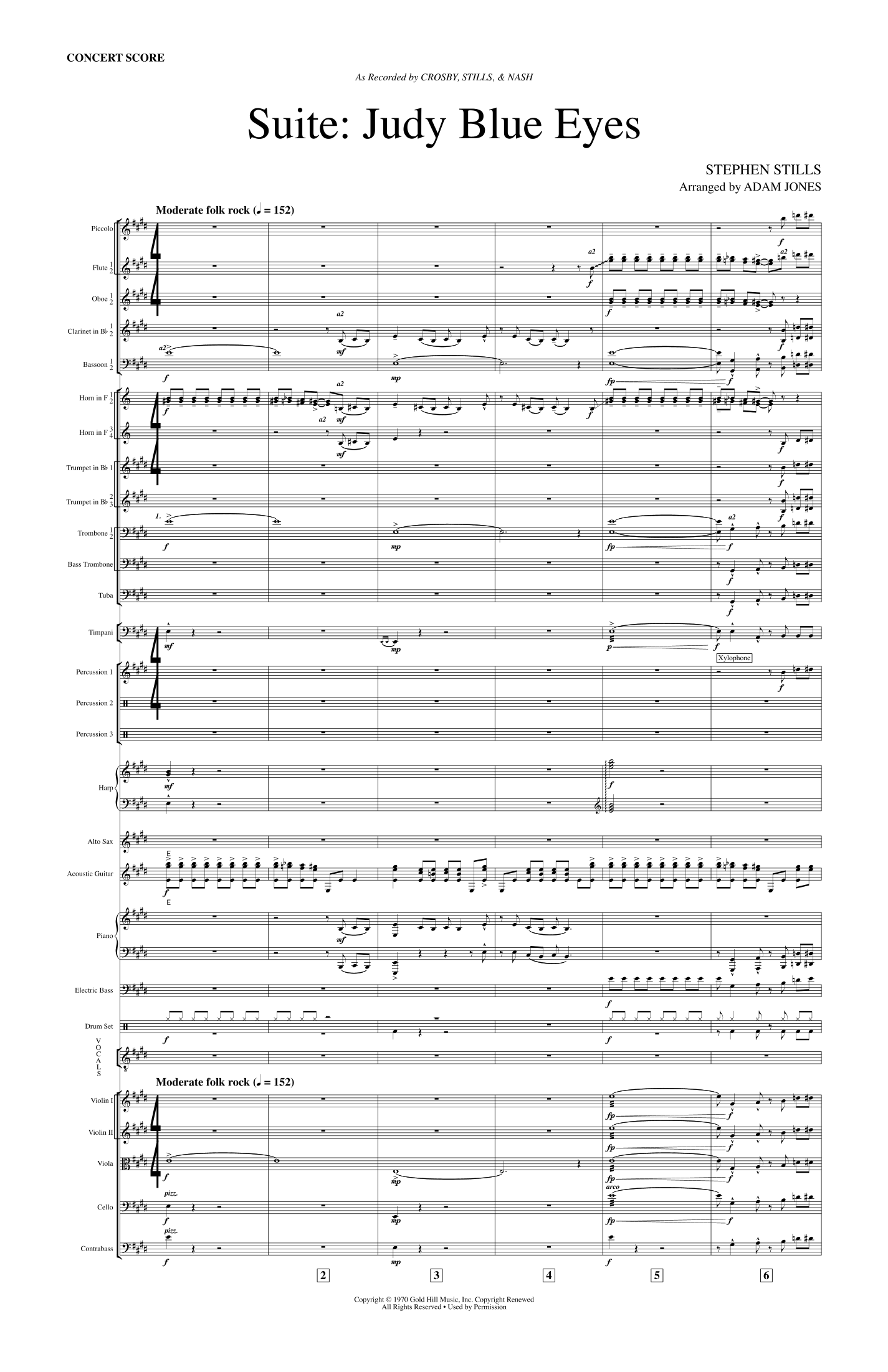 Suite: Judy Blue Eyes (arr. Adam Jones) by Crosby, Stills & Nash 管弦乐团 - 预览