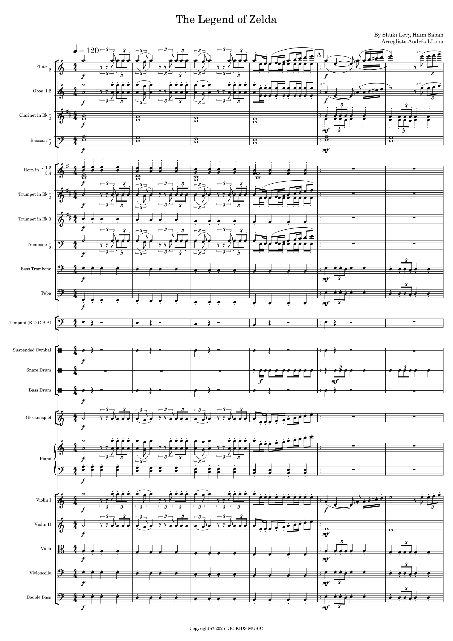 《塞尔达传说》Legend Of Zelda (arr. Andrés LLona) by Shuki Levy 管弦乐团 - 预览