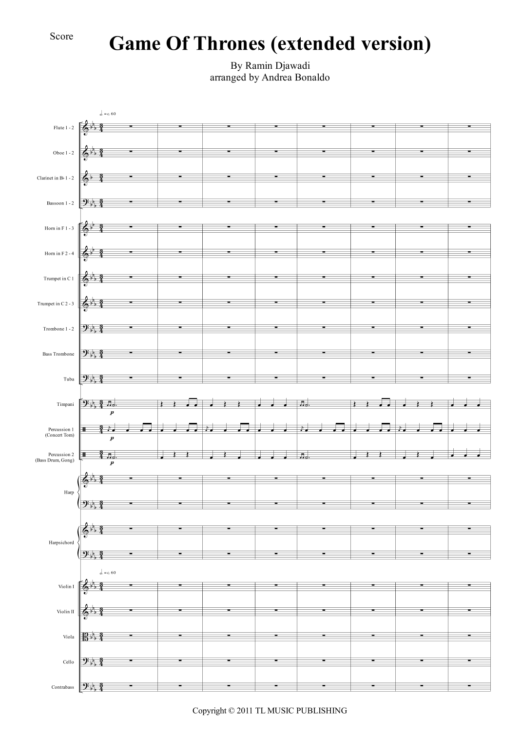 Game Of Thrones (arr. Andrea Bonaldo) by Boyce Avenue 管弦乐团 - 预览