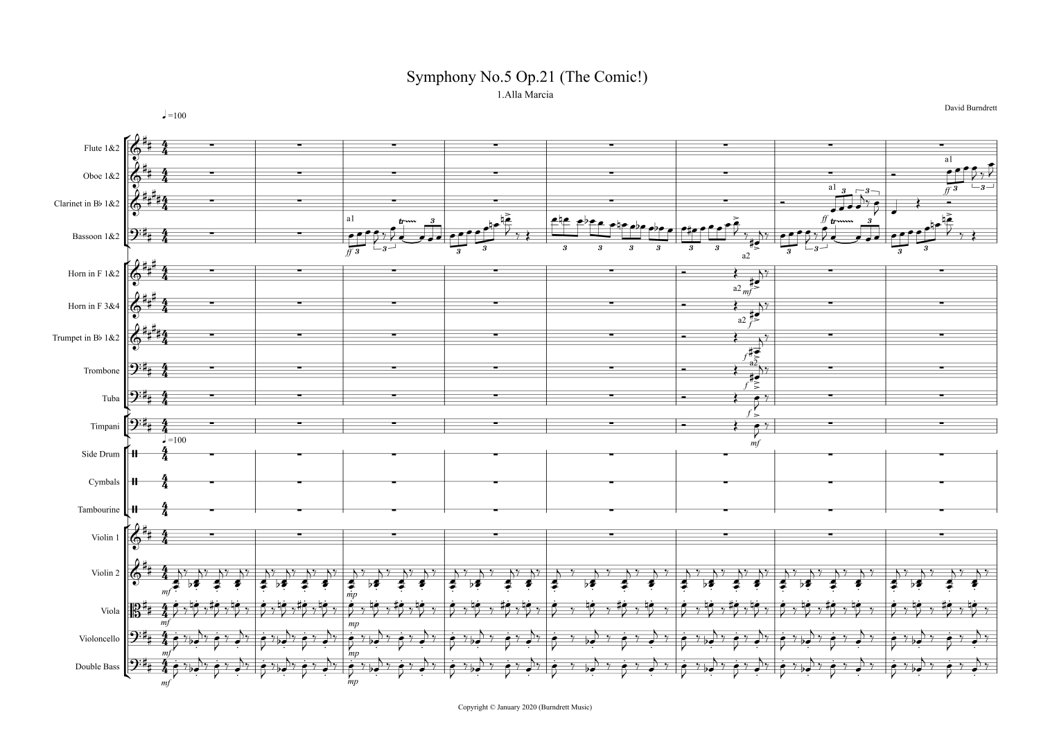Symphony No.5 Op.21 (The Comic!) by David Burndrett 管弦乐团 - 预览