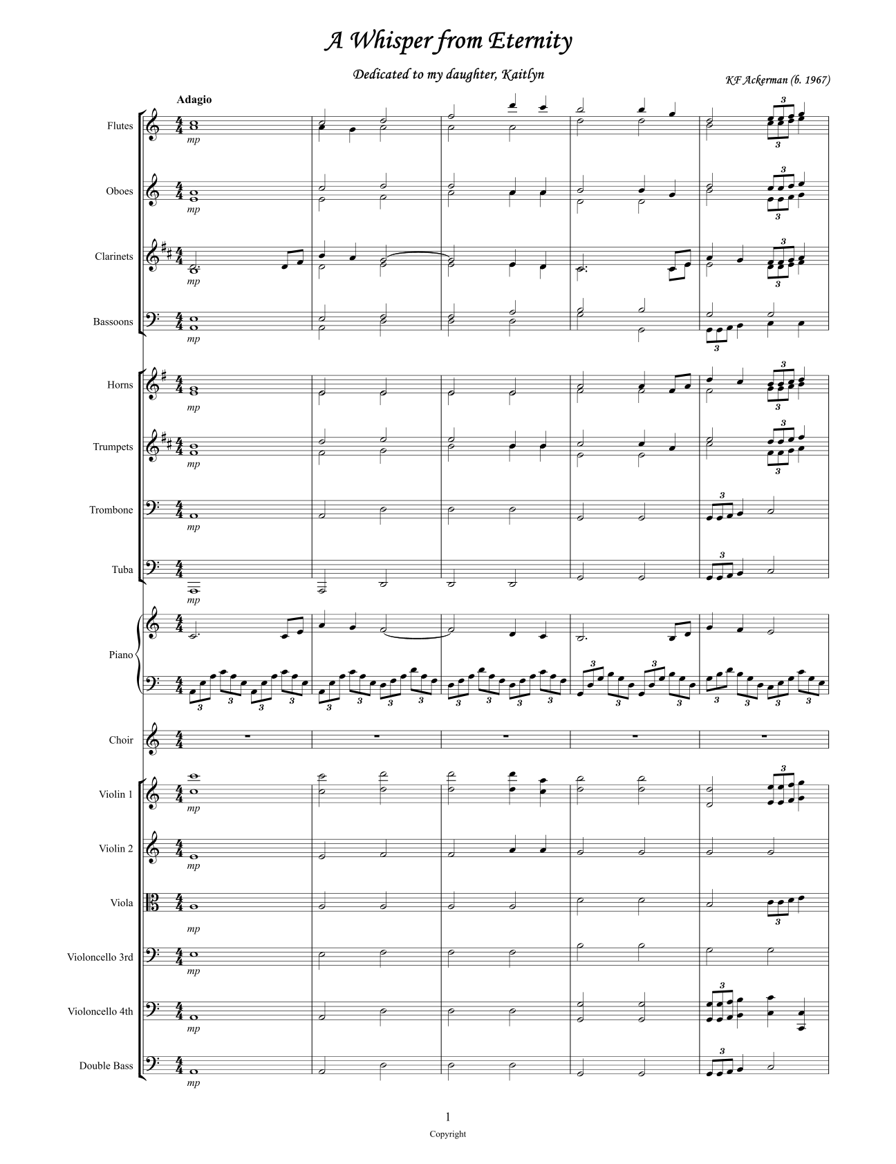 A Whisper from Eternity - Piano & Orchestra by Karl Ackerman 管弦乐团 - 预览