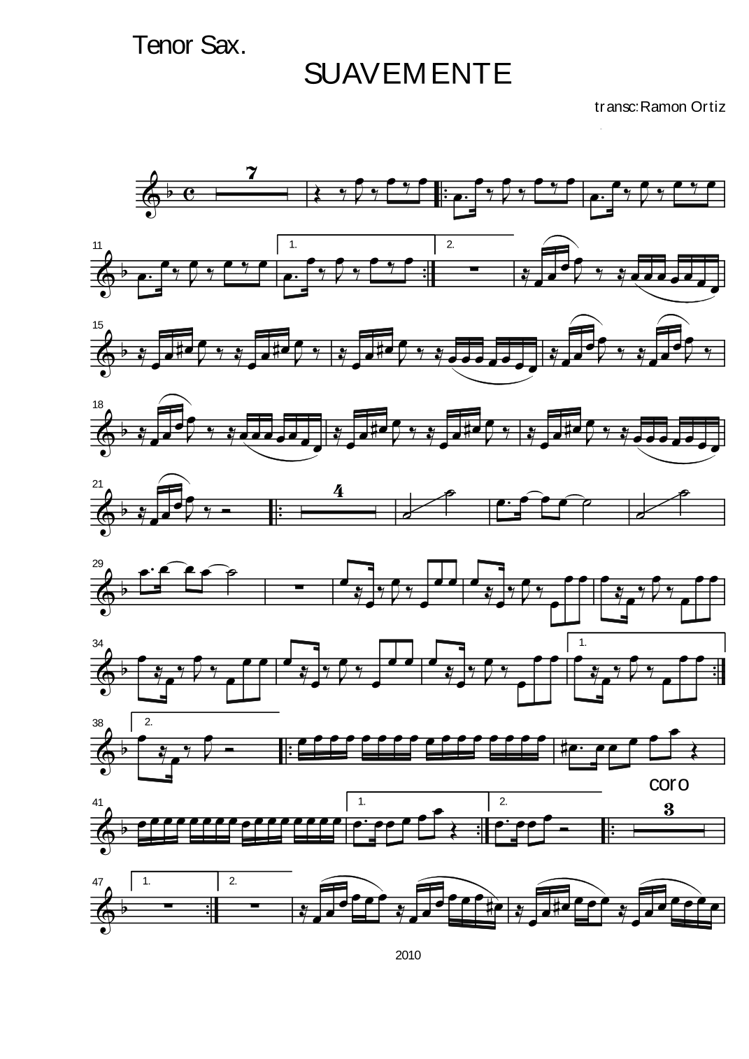 Suavemente (arr. Elvis Crespo) by Elvis Crespo Full Orchestra