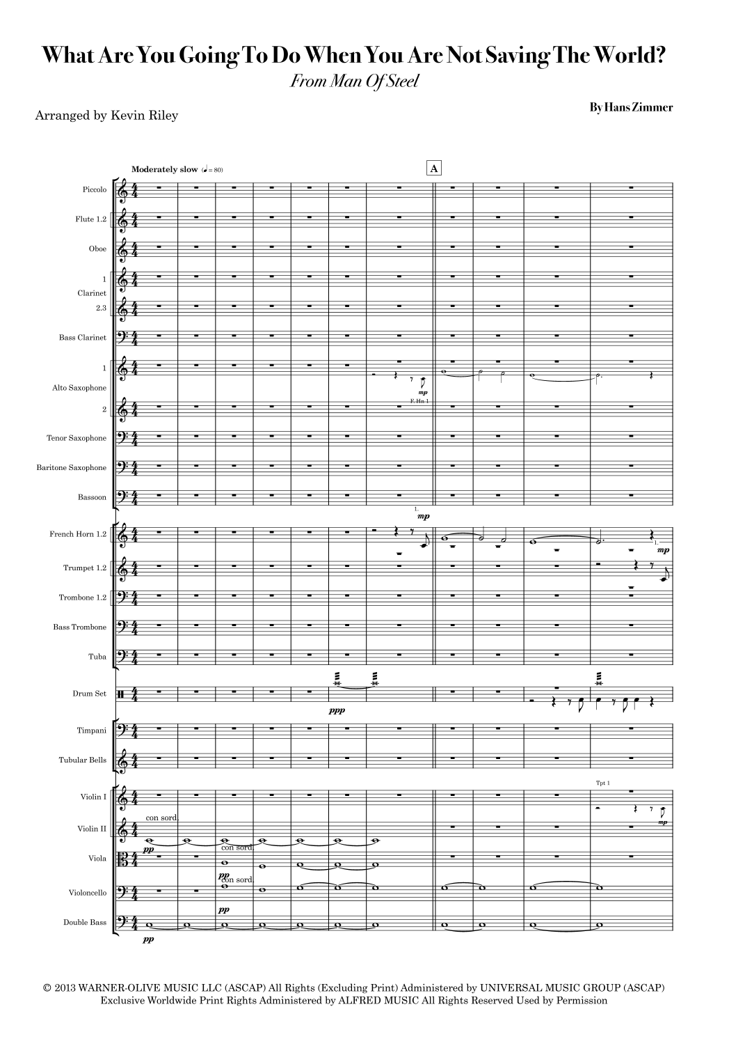 What Are You Going To Do When You Are Not Saving The World? (arr. Kevin Riley) by Hans Zimmer 管弦乐团 - 预览