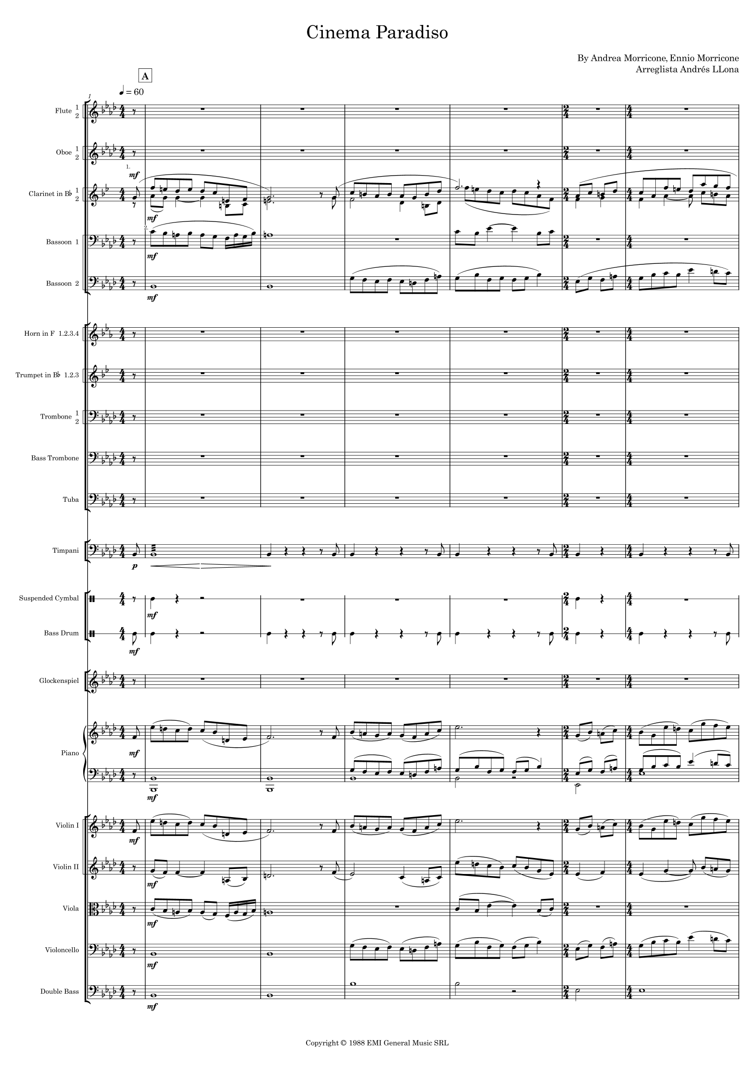 Cinema Paradiso (arr. Andrés LLona) by Lang Lang Full Orchestra (《天堂电影院》 郎朗演奏,Andrés LLona改编,管弦乐团版) - 预览
