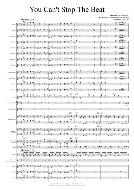You Can't Stop The Beat (arr. Matt Amy) by Cast of Hairspray 管弦乐团 - 预览