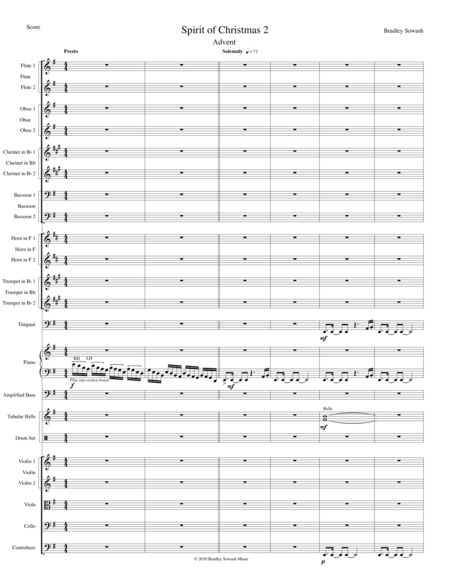 Spirit of Christmas 2/5 - Advent (arr. Bradley Sowash Music) by Bradley Sowash 全编制管弦乐团 - 预览