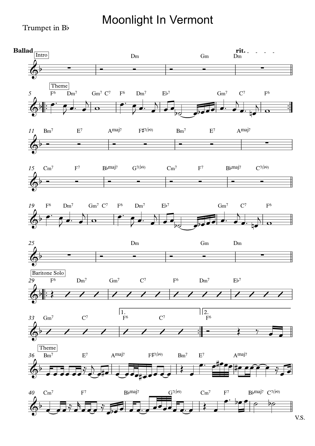 Moonlight in Vermont - Gerry Mulligan and Chet Baker by Gerry