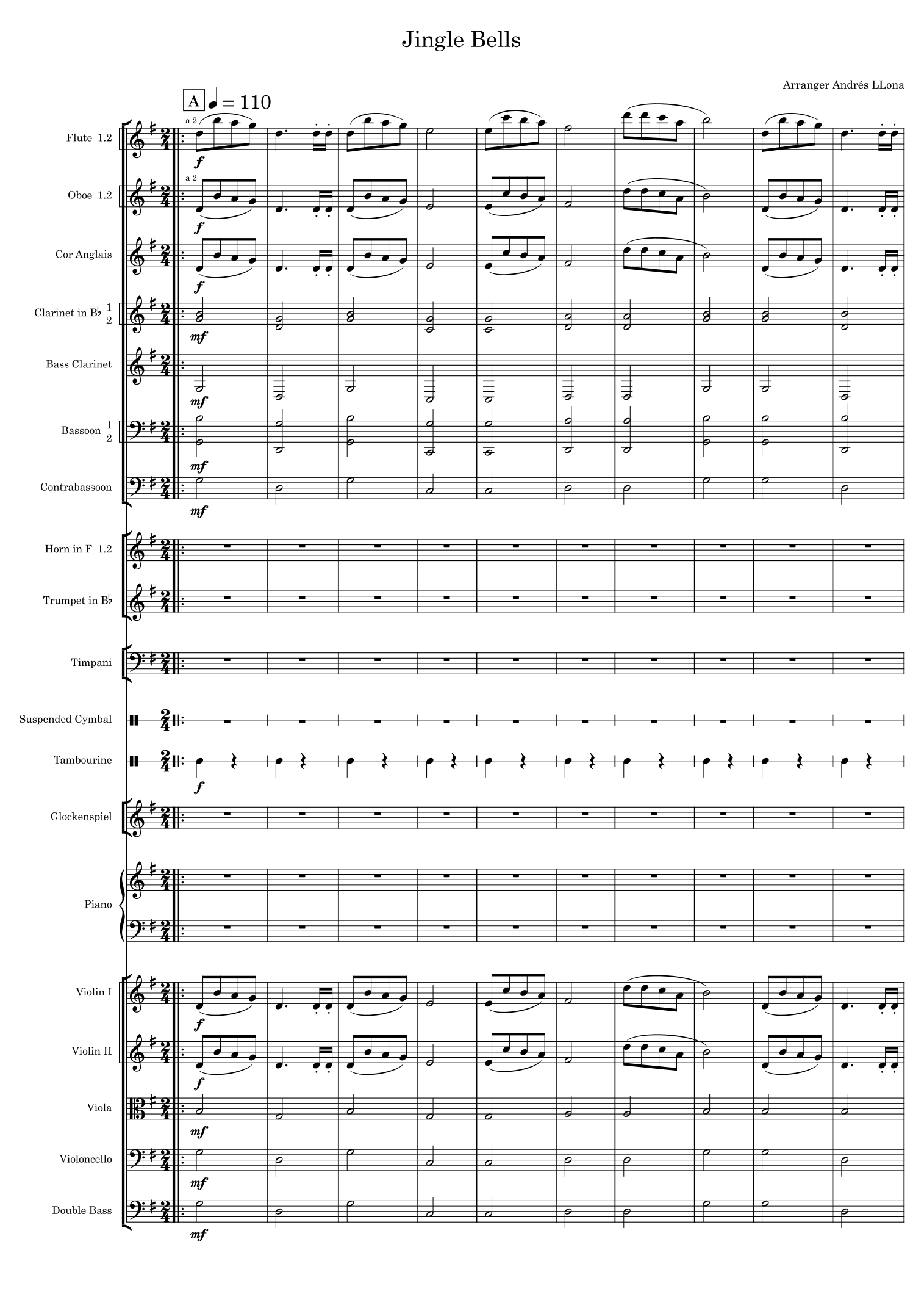 Jingle Bells (arr. Andrés LLona) by James Lord Pierpont Full Orchestra (铃儿响叮当 - 管弦乐团版) - 预览