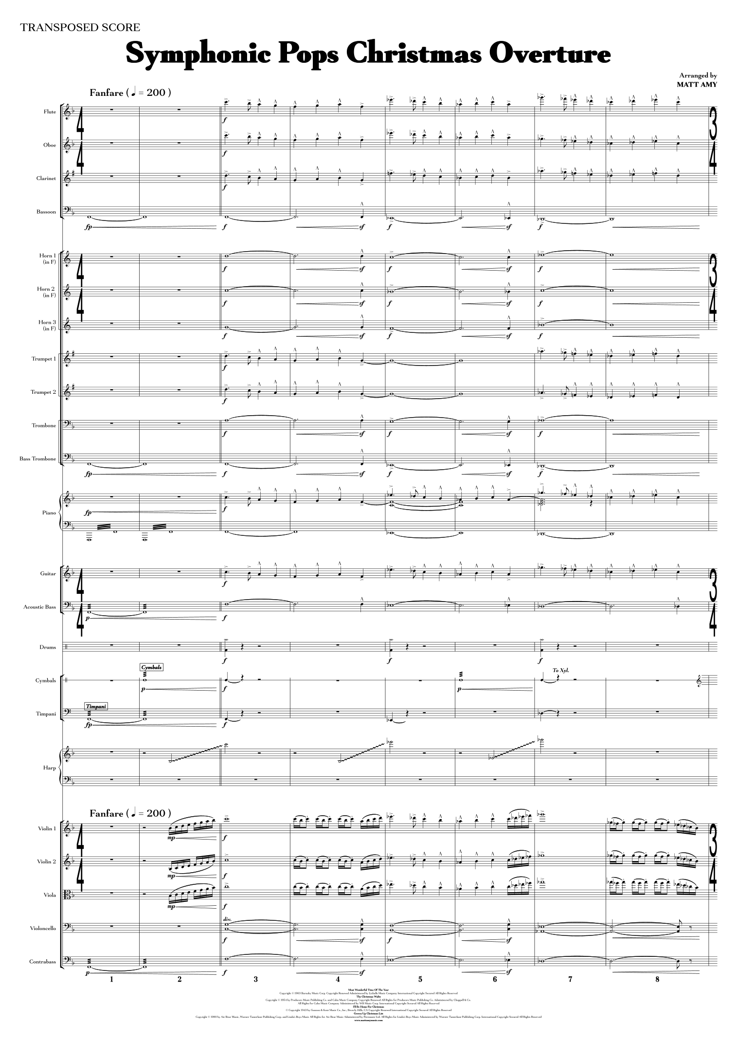 组曲:It's The Most Wonderful Time Of The Year with The Christmas Waltz, I'll Be Home For Chris... (arr. Matt Amy) by Matt Amy 管弦乐团 - 预览