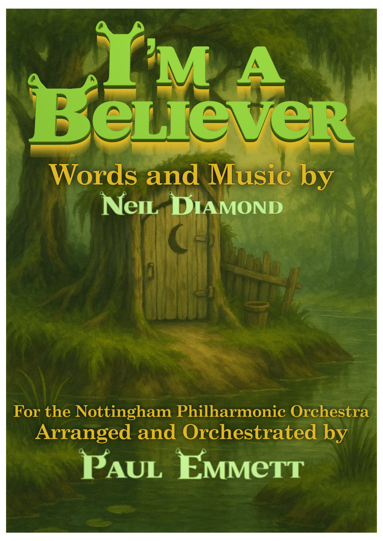 【粉碎嘴乐团《我是个信徒》（保罗·埃米特编曲）管弦乐总谱】I'm A Believer (arr. Paul Emmett) by Smash Mouth Full Orchestra PDF乐谱下载