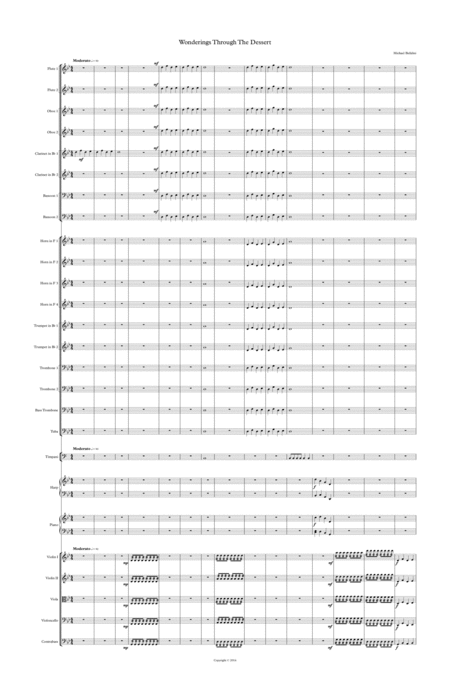 Wonderings Through The Dessert by Michael Bufalini Full Orchestra