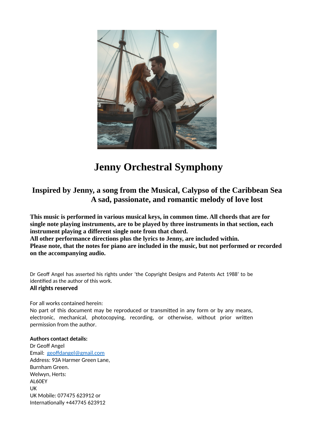 Dr Geoff Angel 的 Jenny Orchestral Symphony(管弦乐团)- 预览