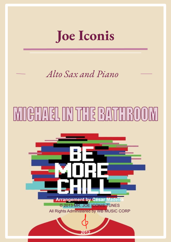 Michael In The Bathroom Sheet Music Joe Iconis Alto Sax and Piano