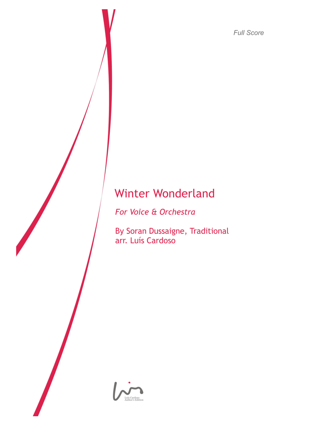Winter Wonderland (arr. Luis Cardoso) by Traditional Full Orchestra
