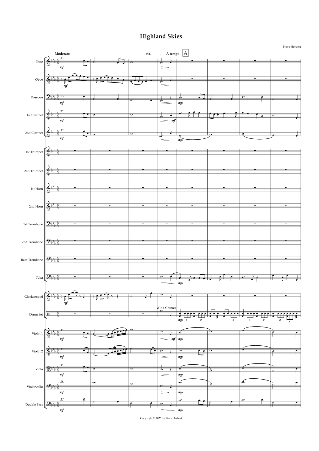 Steve Herbert 的 Highland Skies 管弦乐团 - 预览