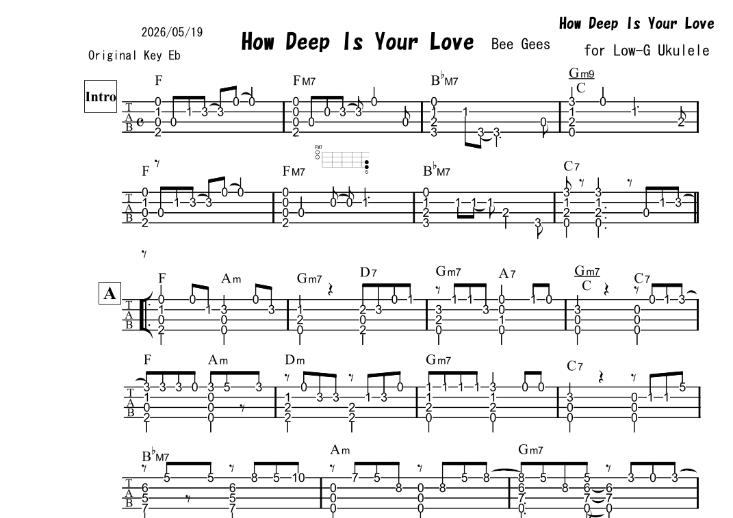 How Deep Is Your Love (arr. humusicworks) by The Bee Gees Sheet Music