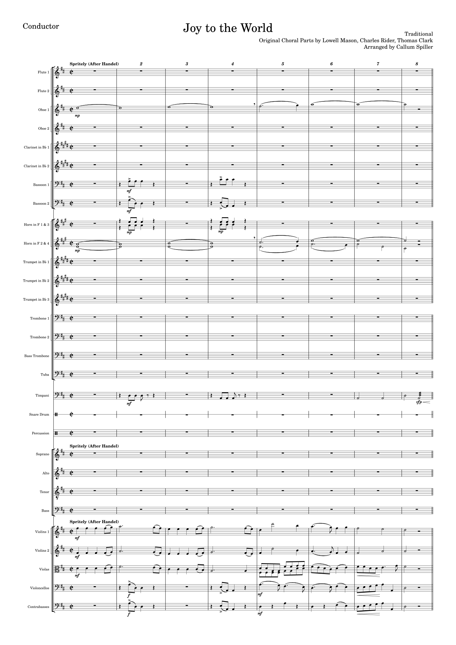 Joy To The World (arr. Callum Spiller) by Lowell Mason "after Handel" 管弦乐团 - 预览