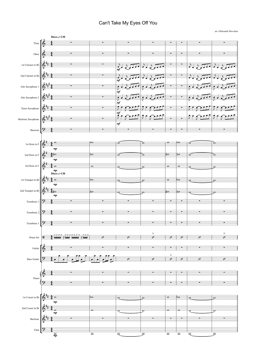 Can't Take My Eyes Off You (arr. Oleksandr Movchan) by Daniel Boaventura 管弦乐团 - 预览