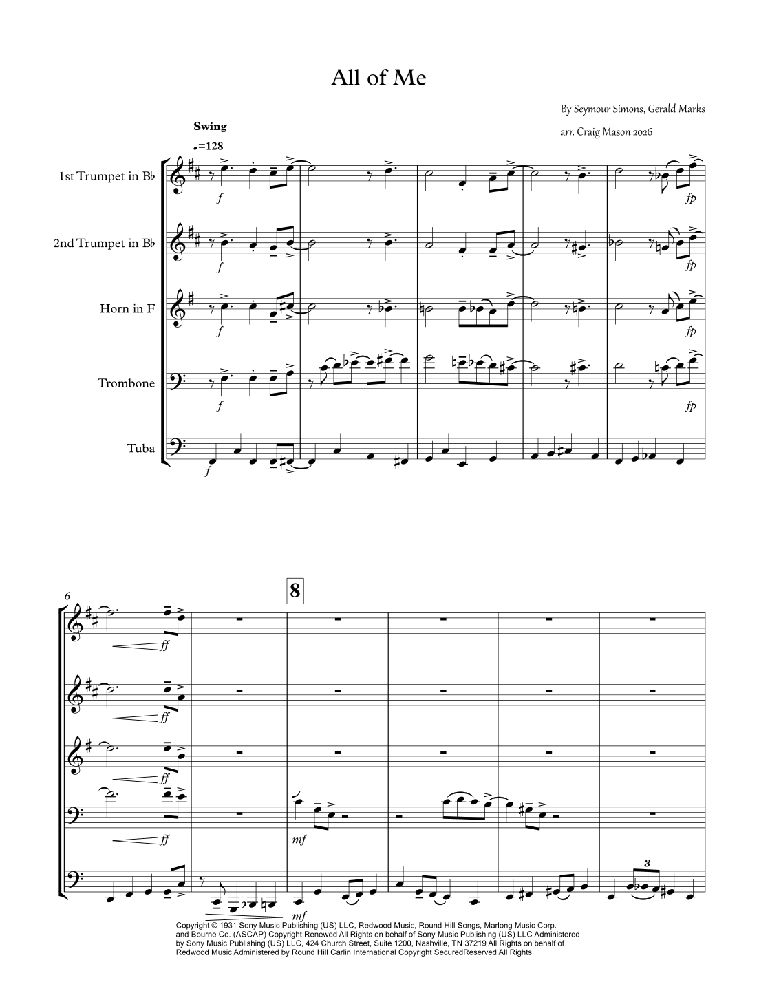 All Of Me arr Craig Mason By Billie Holiday Sheet Music For Brass all-of-me-arr-craig-mason-by-billie-holiday-sheet-music-for-brass