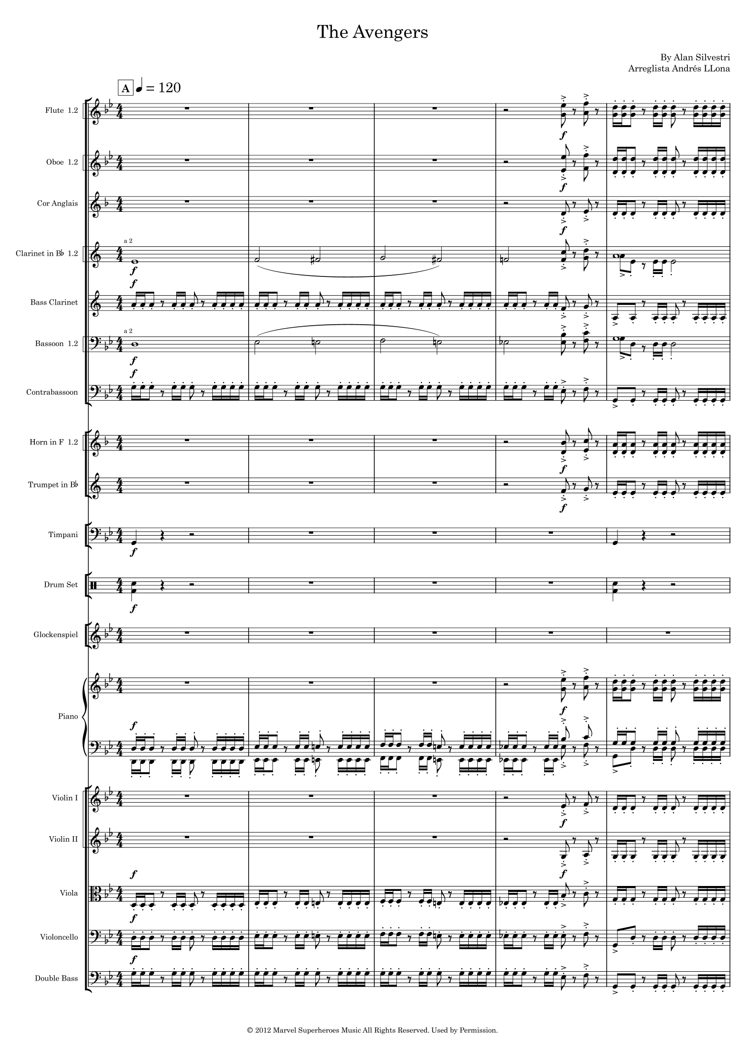 The Avengers (arr. Andrés LLona) by Alan Silvestri Full Orchestra