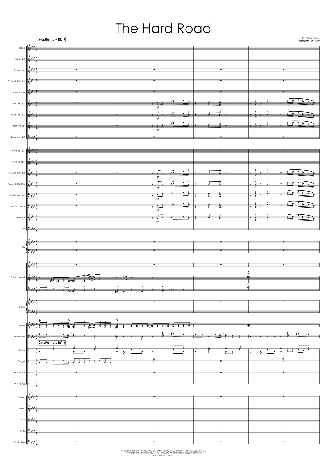 The Hard Road (arr. Matt Amy) by Barry Francis 管弦乐团 - 预览