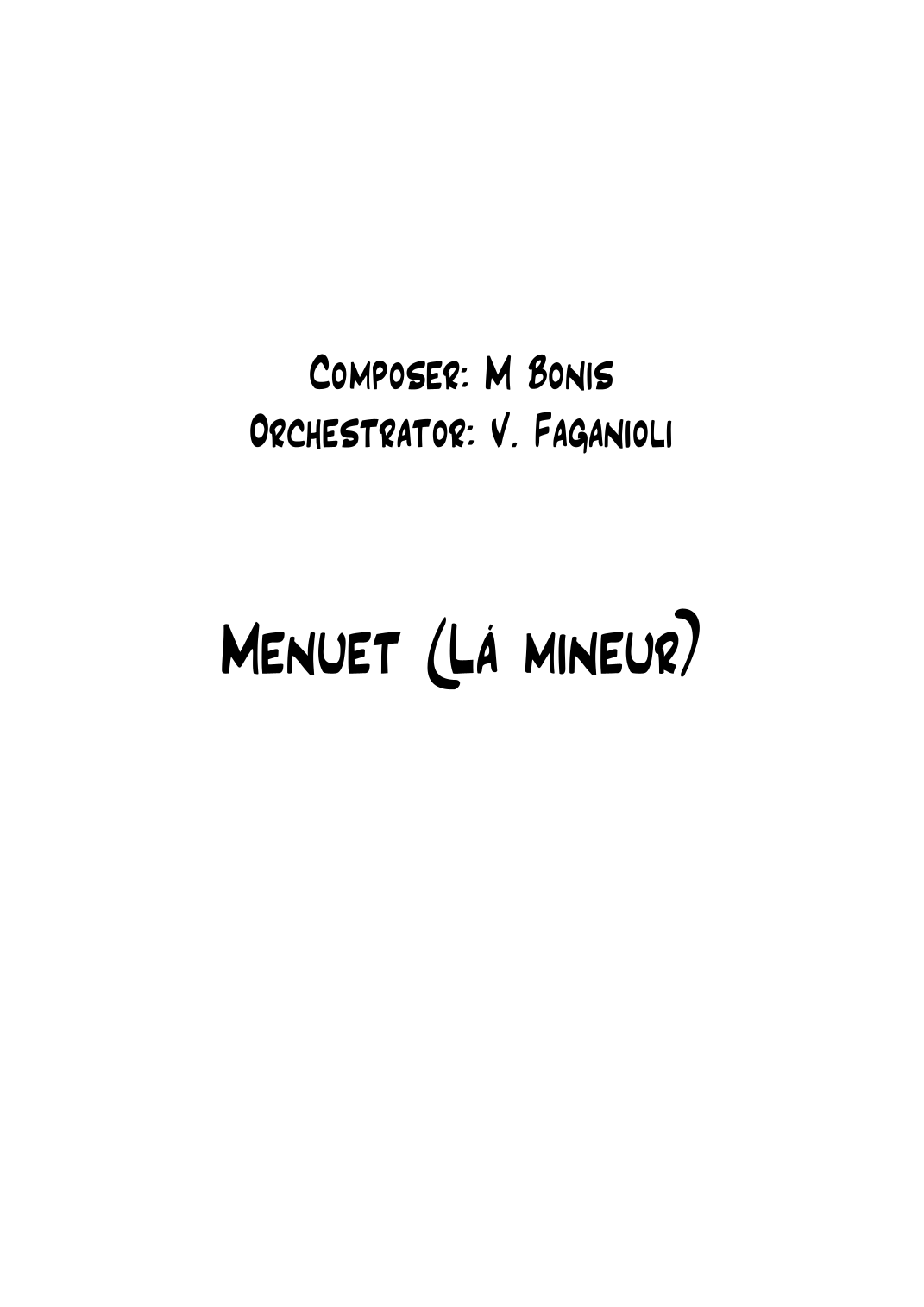 Menuet (Lá mineur) (arr. Valdeci Faganioli) by Valdeci Faganioli 管弦乐团 - 预览