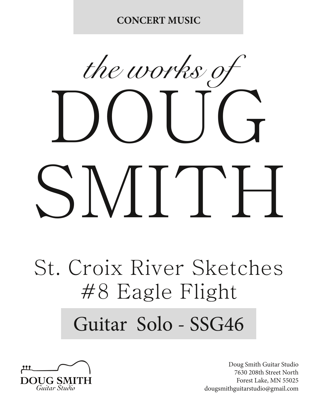 Eagle Flight Sheet Music Doug Smith Solo Guitar