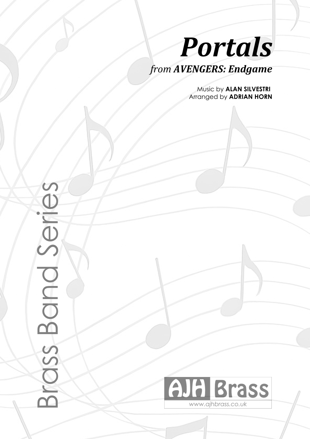 Interactive Digital Sheet Music preview of 'Portals (arr. Adrian Horn)' by Alan Silvestri, Brass Band page 1