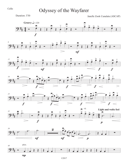 Odyssey to the Wayfarer (String Orchestra) Digital Sheet Music