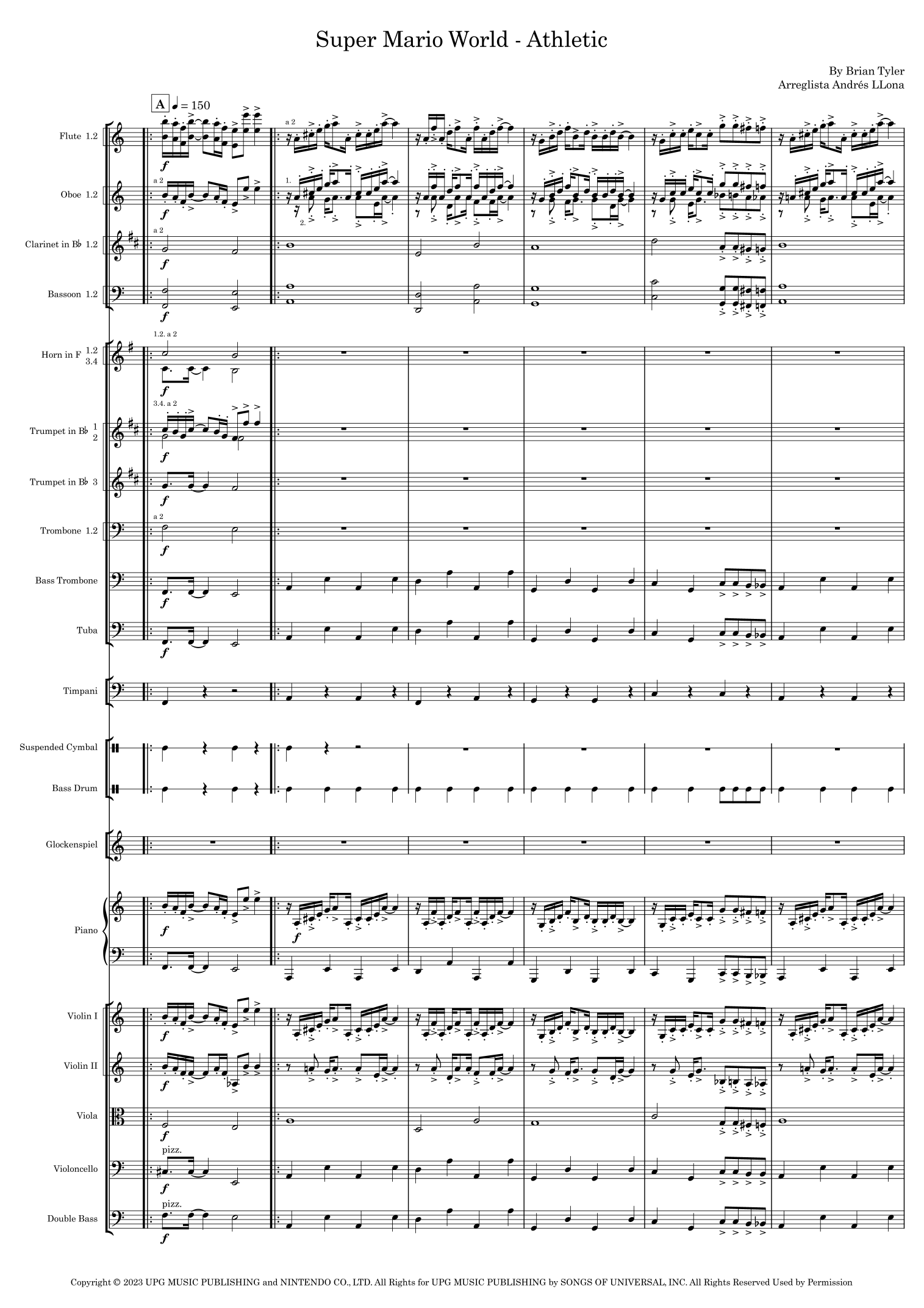 Super Mario Bros. Opus (arr. Andrés LLona) by Brian Tyler Full Orchestra (管弦乐全编制) - 预览