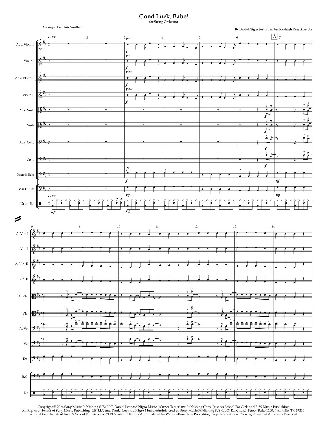Good Luck, Babe! (arr. Chris Smithell) by Chappell Roan String Orchestra