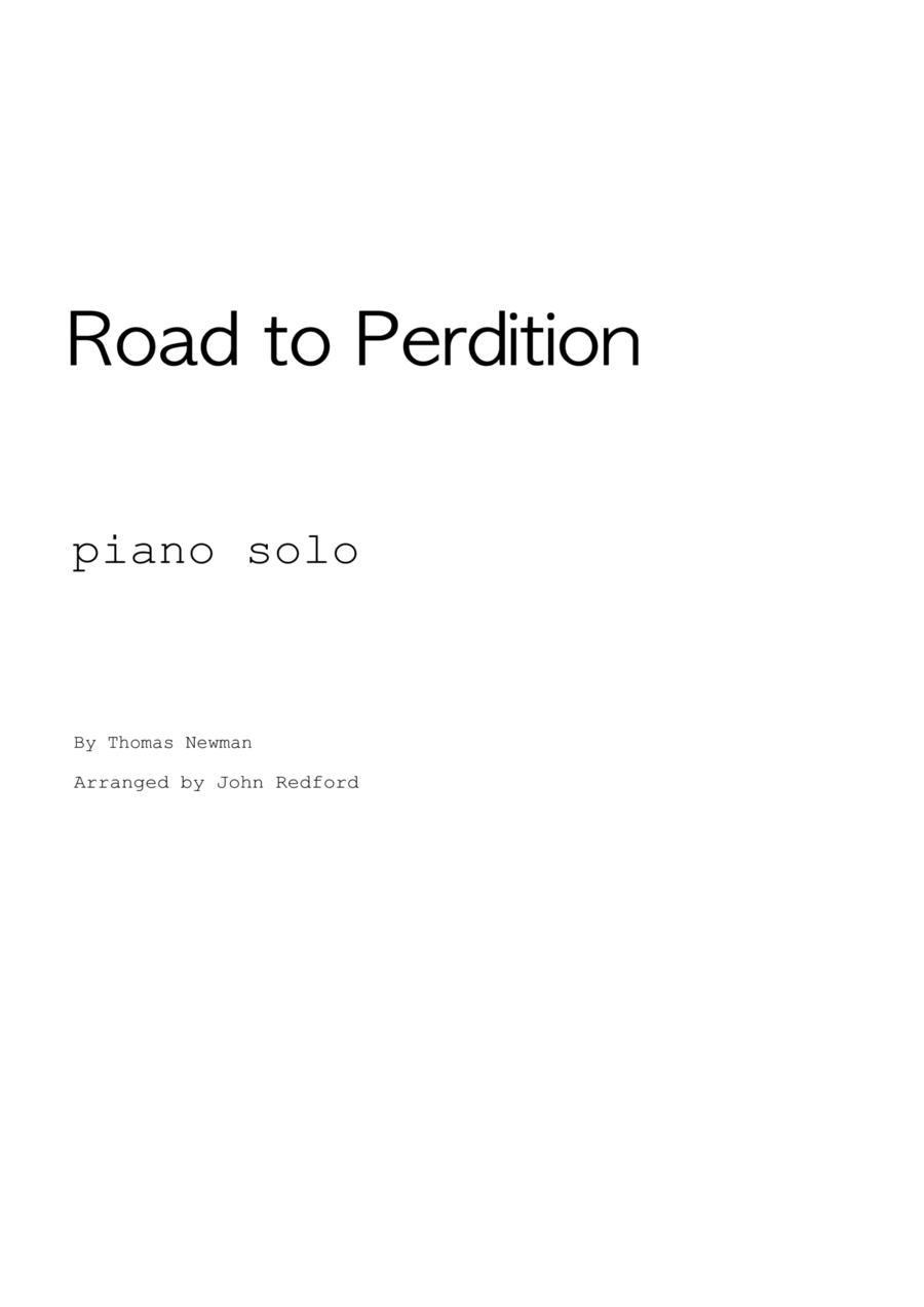 Road To Perdition (arr. John Redford) Partituras Digitales