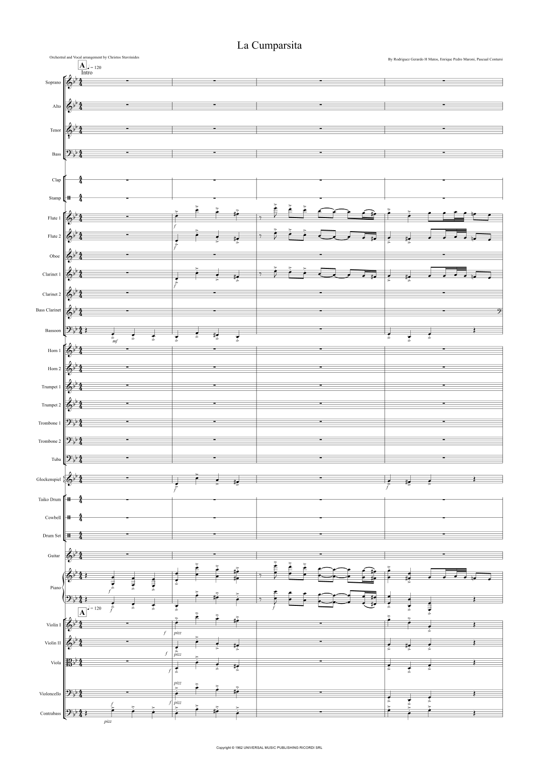 La Cumparsita (arr. Christos Stavrinides) by Various 全编制管弦乐团 - 预览