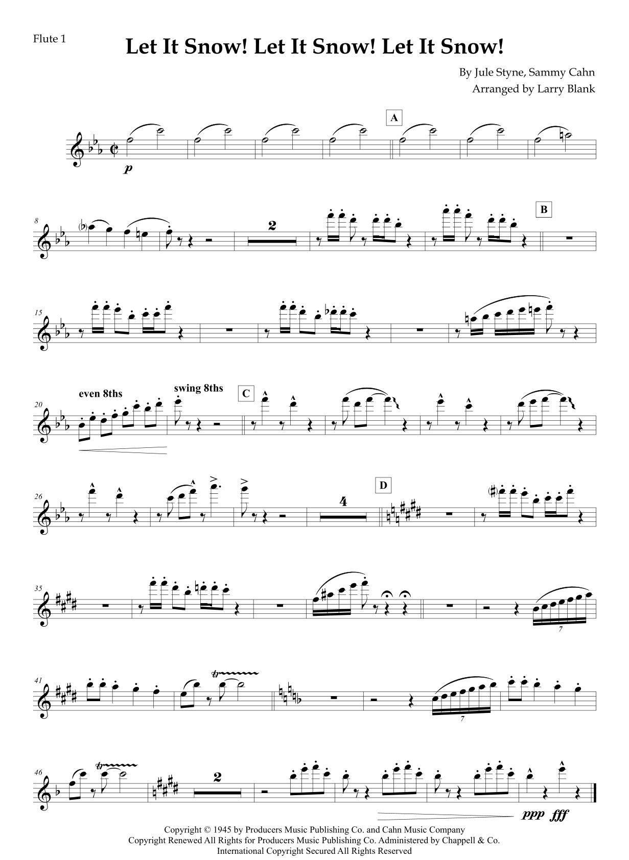 Let It Snow! Let It Snow! Let It Snow! (arr. Larry Blank) by Dean Martin Full Orchestra