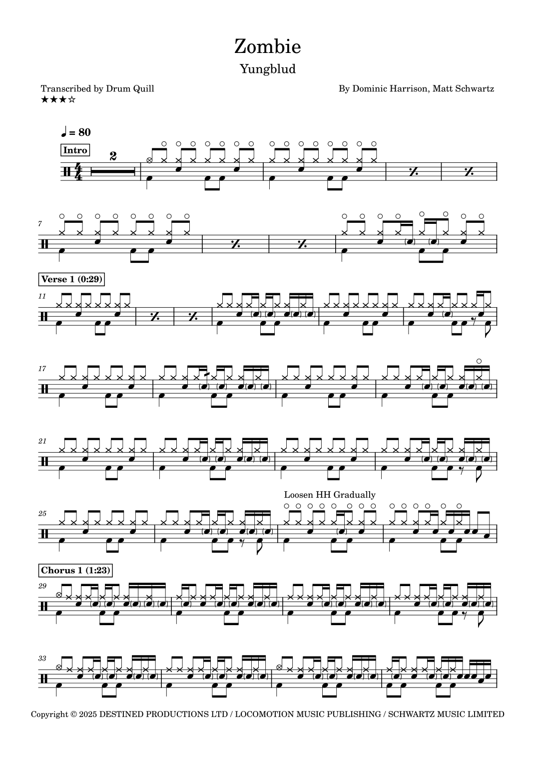 Zombie arr Drum Quill By Yungblud Sheet Music For Drums At Sheet zombie-arr-drum-quill-by-yungblud-sheet-music-for-drums-at-sheet