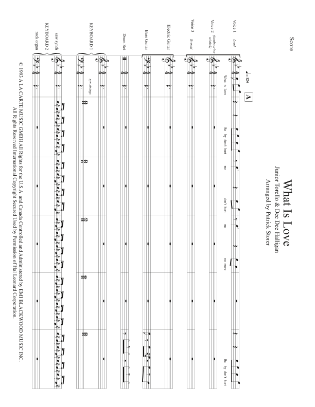 What Is Love Sheet Music Junior Torello Jazz Ensemble