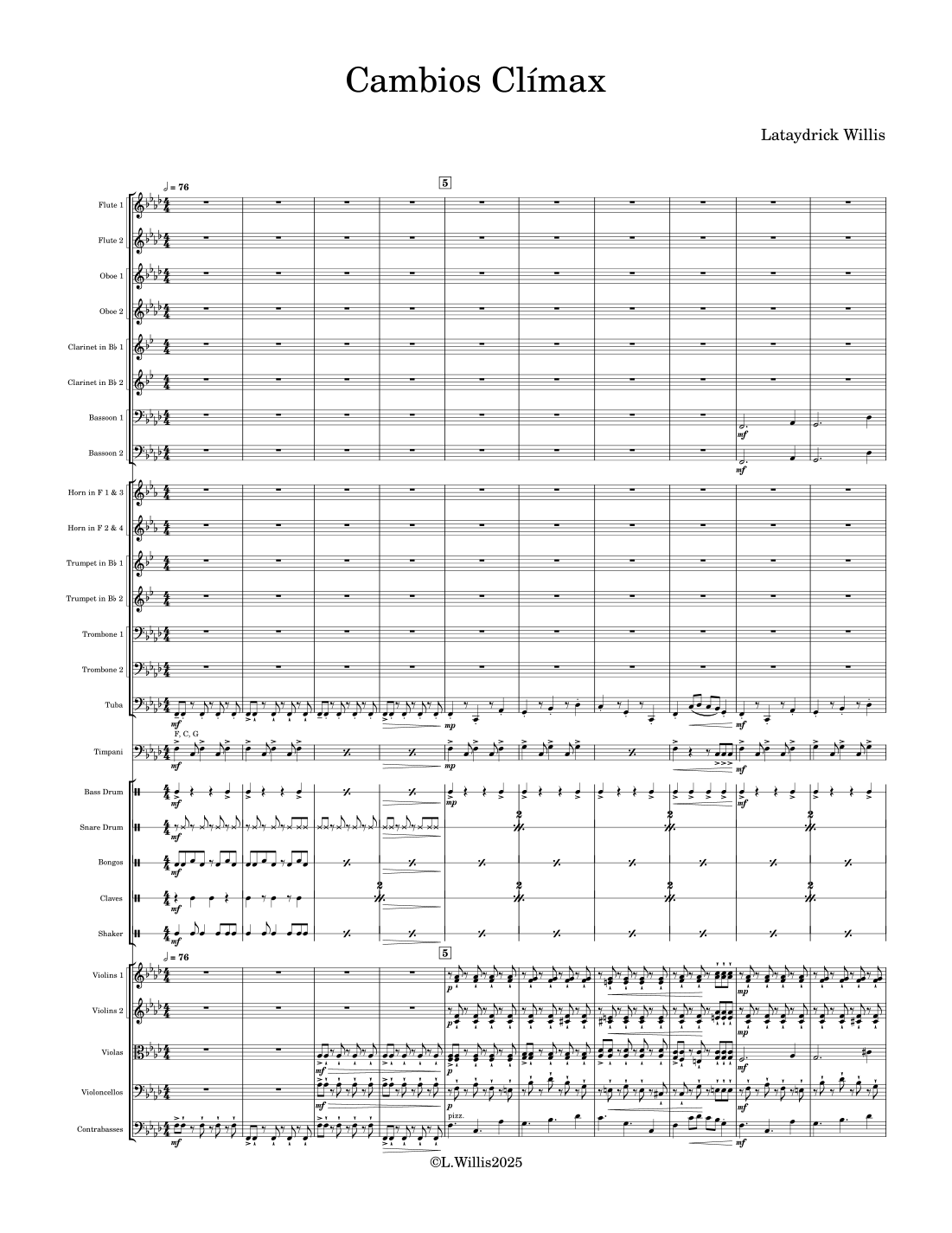Cambios Clímax by Muse Verse Full Orchestra