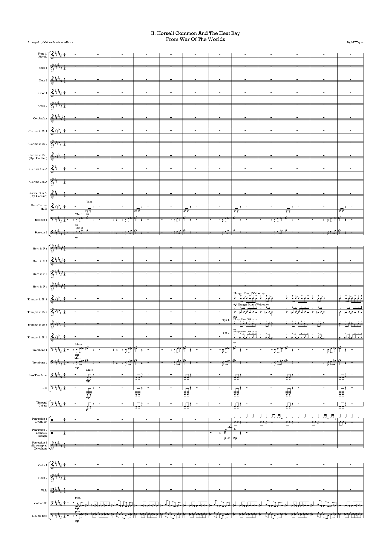 Horsell Common And The Heat Ray (arr. Mathew Lorrimore-Davis) by Jeff Wayne 管弦乐团 - 预览