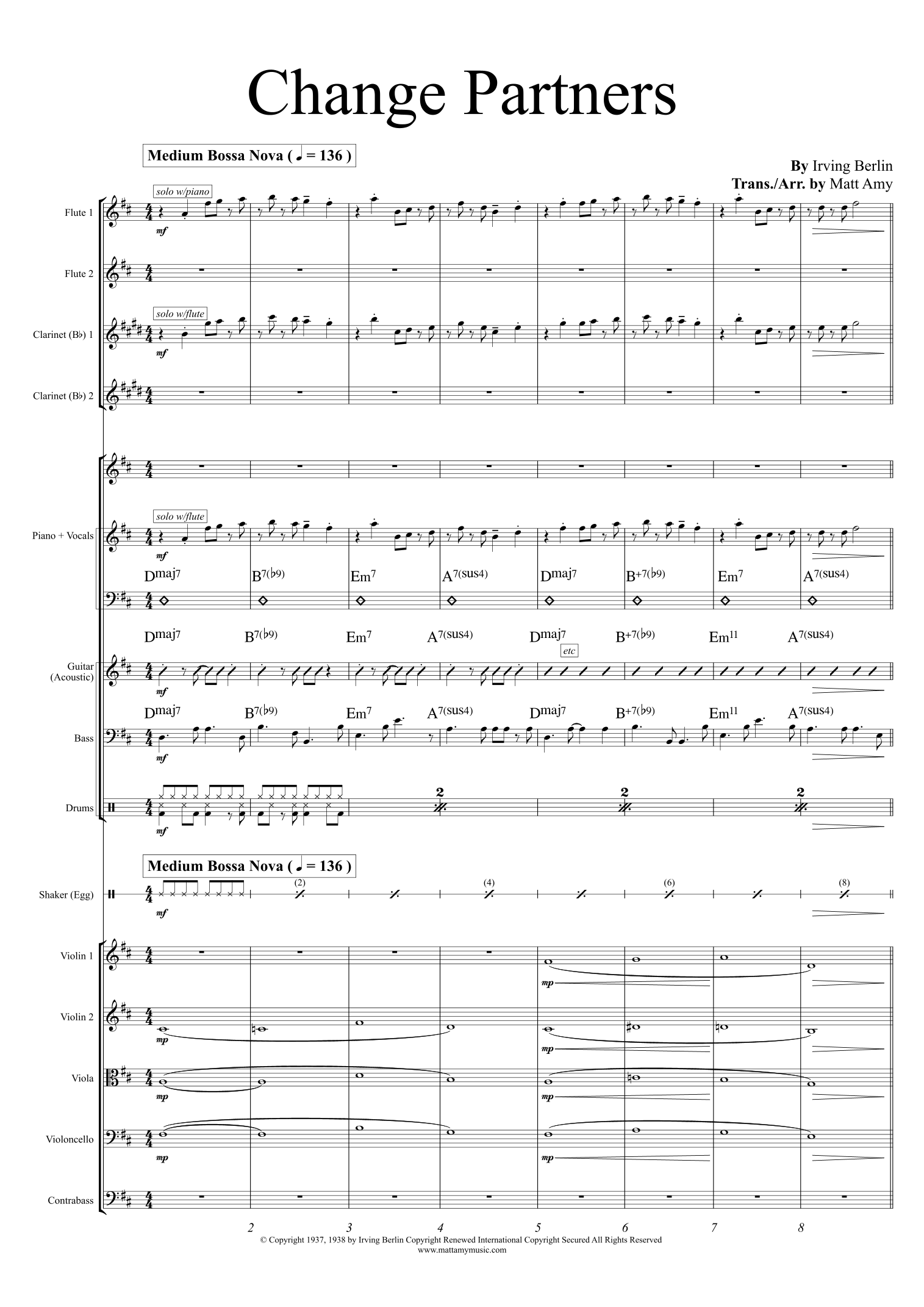 Change Partners (arr. Matt Amy) by Ella Fitzgerald 管弦乐团 - 预览