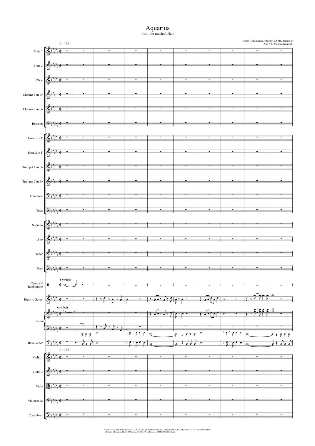 Aquarius (arr. Nils-Magnus Kinnvall) by The Fifth Dimension Full Orchestra