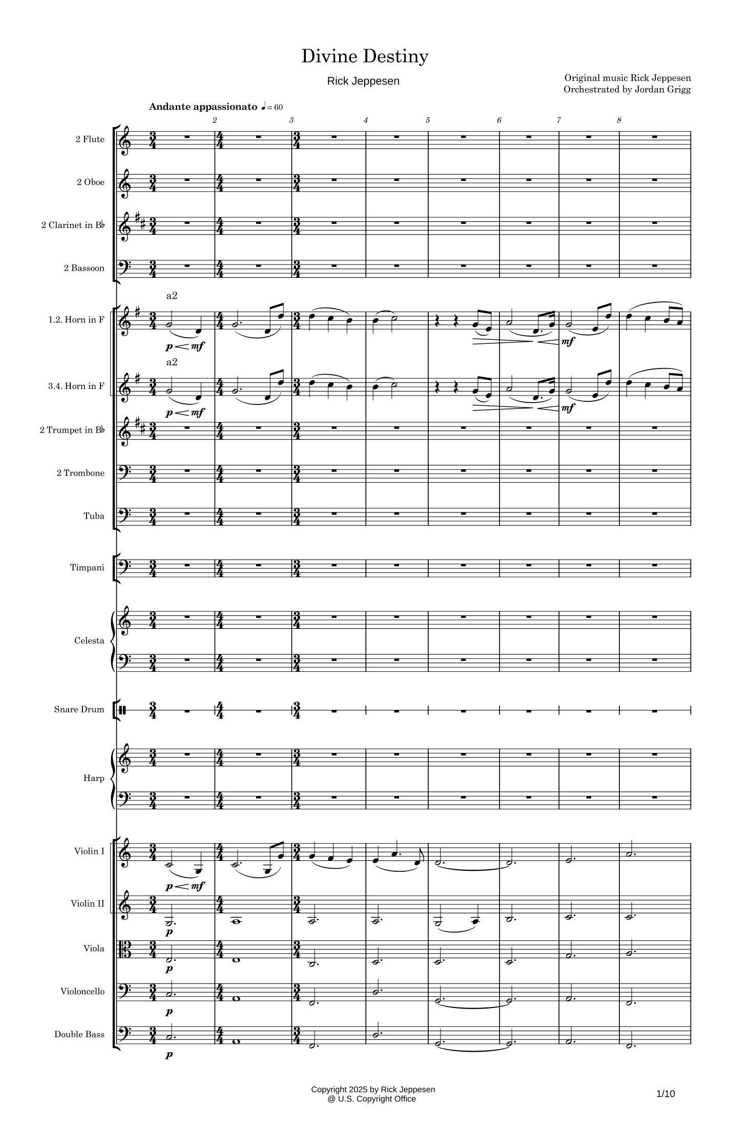 Divine Destiny by Rick Jeppesen Full Orchestra (管弦乐团) - 预览