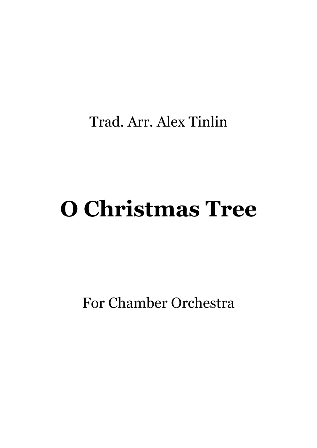 O Christmas Tree (arr. Alex Tinlin) by Alex Tinlin 管弦乐团 - 预览