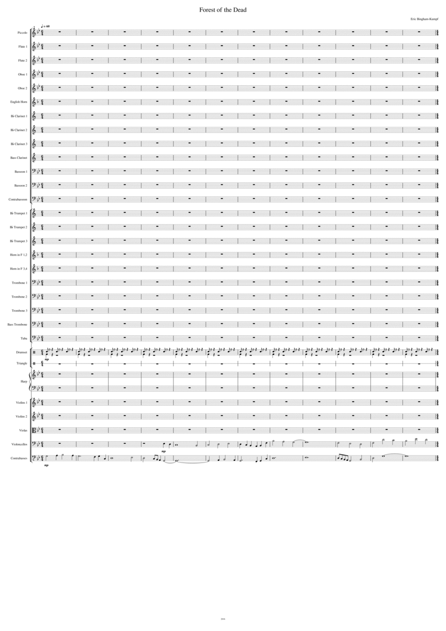 Forest of the Dead by Eric Bingham-Kumpf Full Orchestra (管弦乐团) - 预览