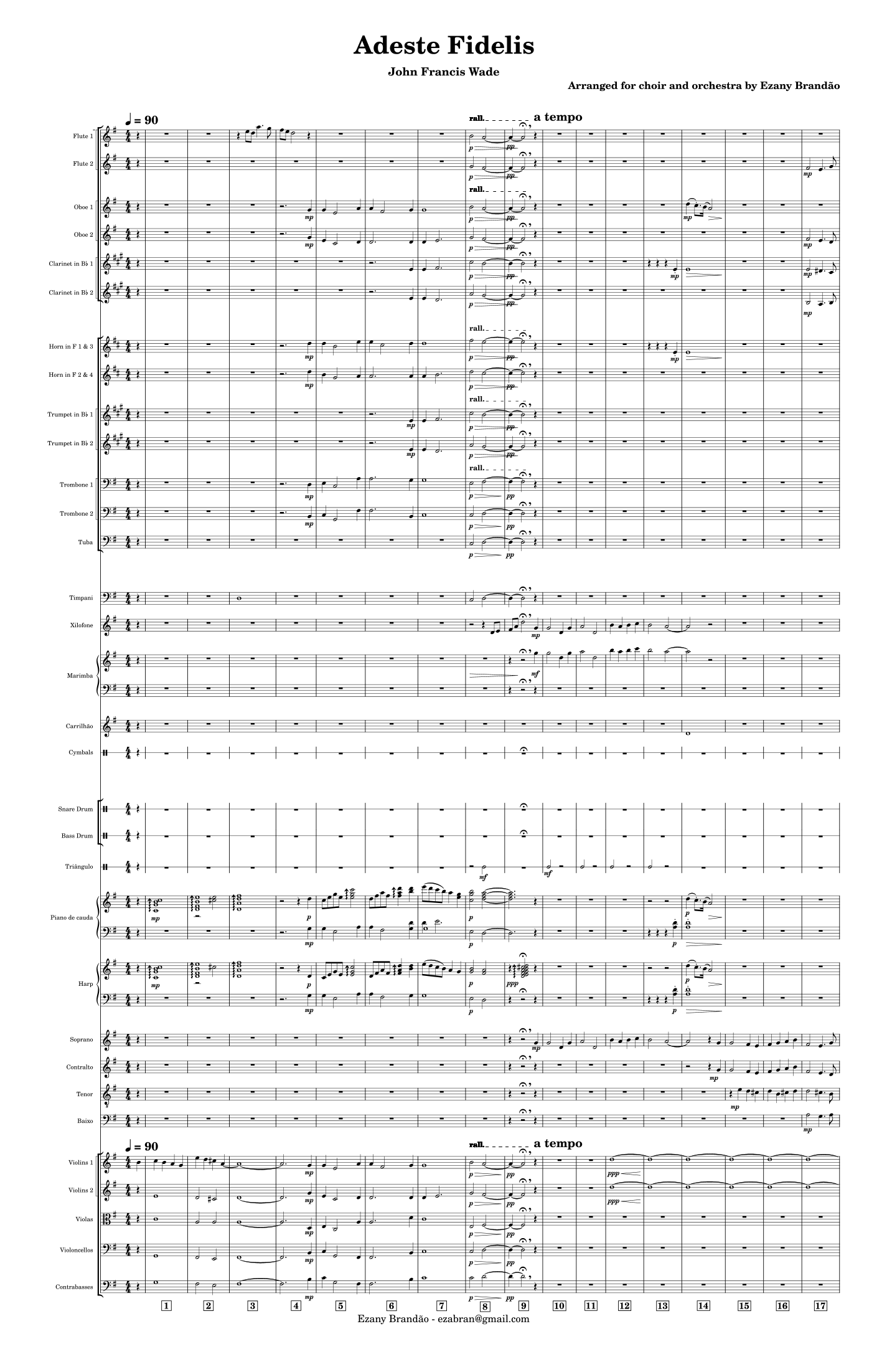 Adeste Fideles – Choir and Orchestra (arr. Ezany Brandão da Silva Junior) by Ezany Brandão da Silva Junior Full Orchestra