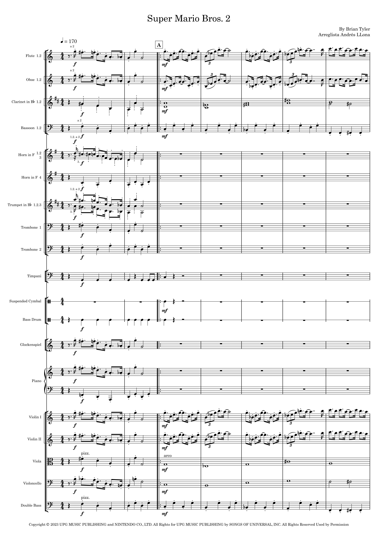 Super Mario Bros. Opus (arr. Andrés LLona) by Brian Tyler Full Orchestra (超级马里奥兄弟作品集 管弦乐版) - 预览